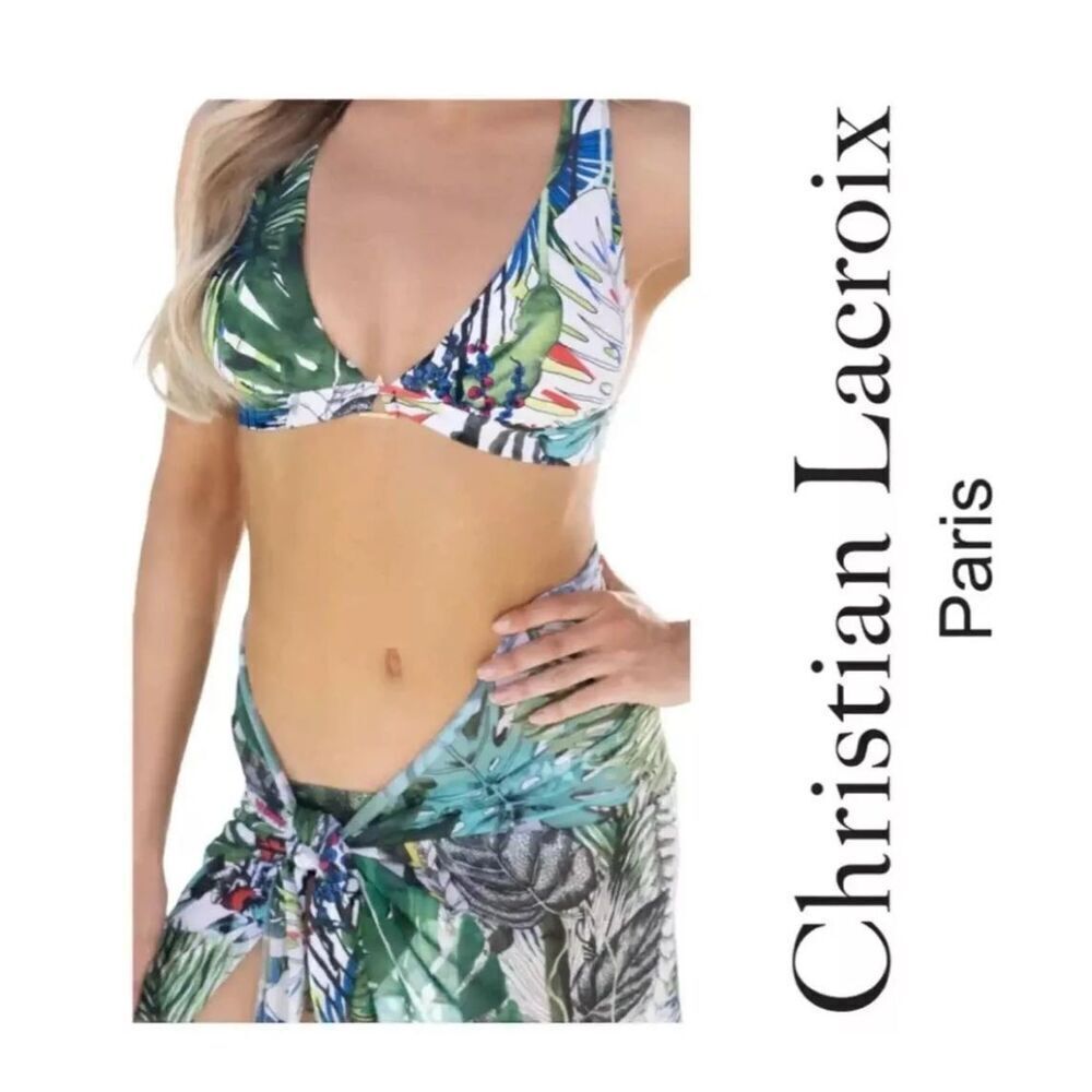 Swiminista x Christian Lacroix Cheer Top in Jardin Exo'Chic Print XS
